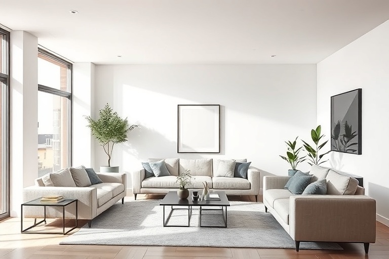 Minimalist Salon Düzenlemesi